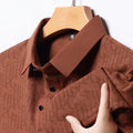 2026 New Men's Business Casual Short Sleeved Printed Polo Shirt Fashionable Breathable Comfortable and Versatile Top