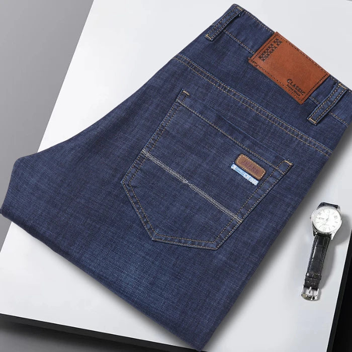 2026  New In Summer Thin Jeans Men's Loose Lightweight High Quality Straight Trendy Versatile Long Pants