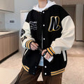 Embroidery Baseball Uniform Man Casual Jackets New Autumn Splicing Trendy Jacket Fashion High Street Outerwear Loose Clothes