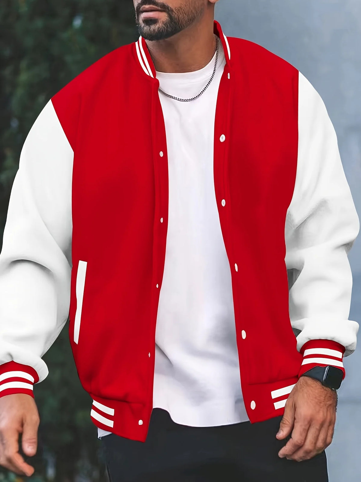 American Men's Personalized Baseball Jersey Autumn and Winter Out Sports Jogging Jacket Korean Fashion Casual Couple Jacket
