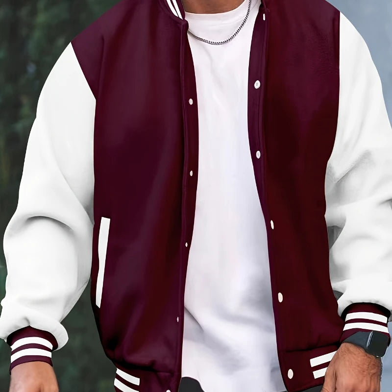 American Men's Personalized Baseball Jersey Autumn and Winter Out Sports Jogging Jacket Korean Fashion Casual Couple Jacket